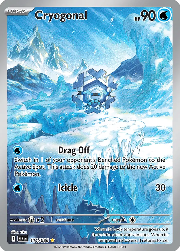 Pokemon Black Bolt Cryogonal #111
