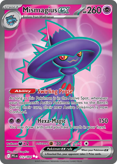 Pokemon Phantasmal Flames Mismagius #112