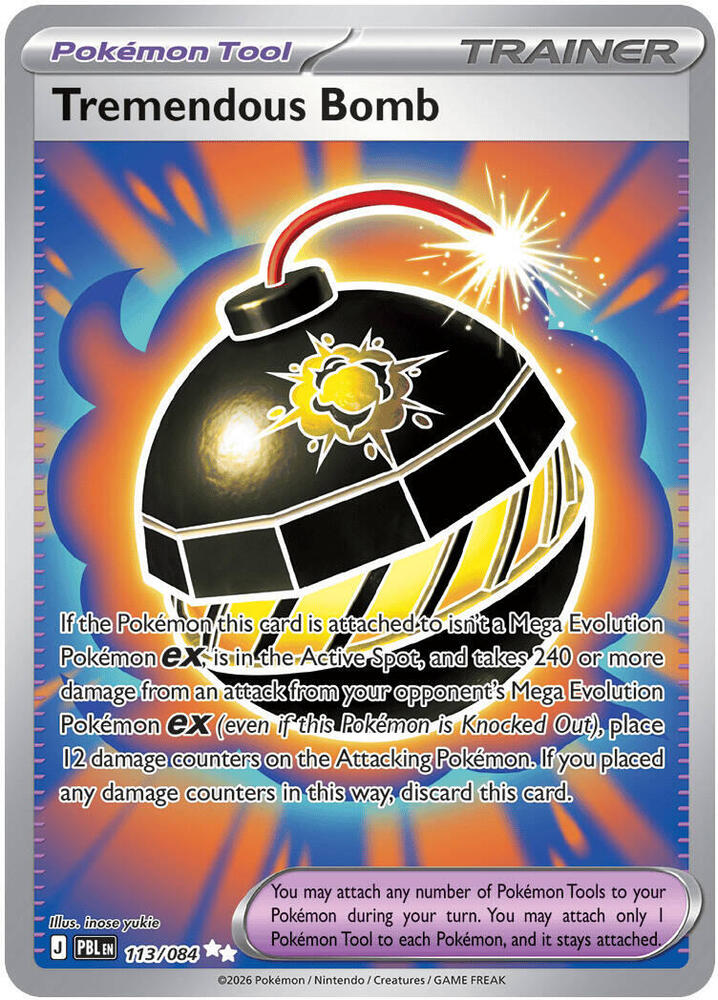 Pokemon Pitch Black Tremendous Bomb #113