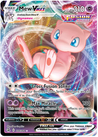 Pokemon Fusion Strike Mew VMAX #114