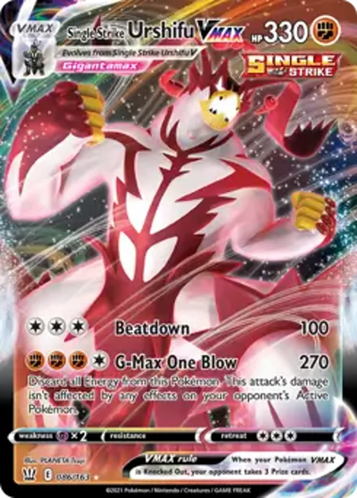 Pokemon Battle Styles Single Strike Urshifu VMAX #086