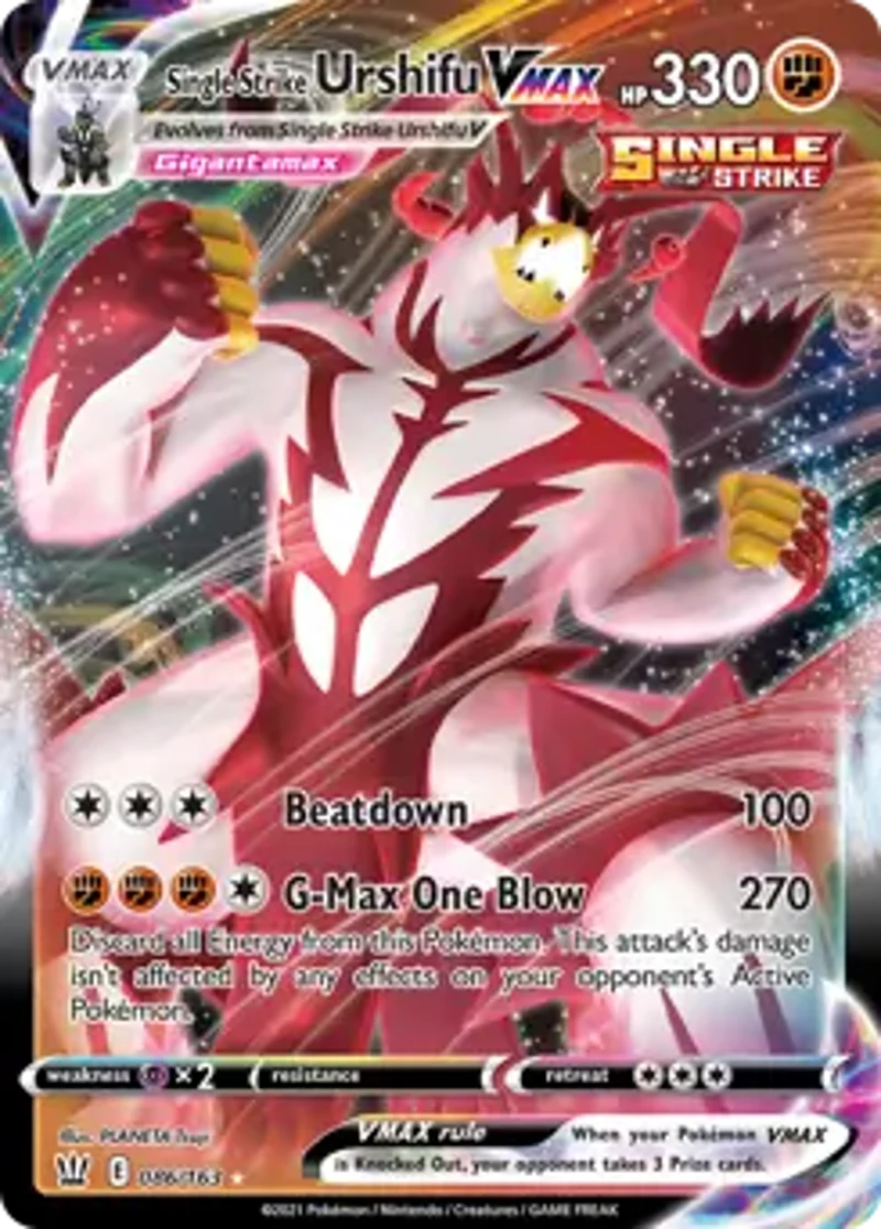 Pokemon Battle Styles Single Strike Urshifu VMAX #086