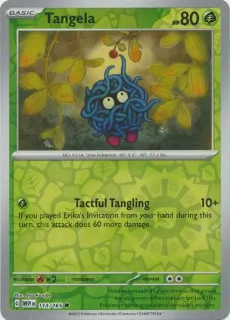 Pokemon Card 151 Tangela Reverse Holo #114