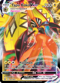 Pokemon Battle Styles Tapu Koko VMAX #051