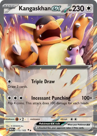 Pokemon Card 151 Kangaskhan ex #115