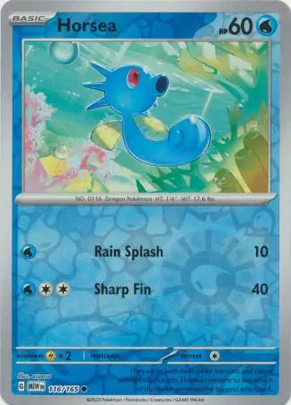 Pokemon Card 151 Horsea Reverse Holo #116