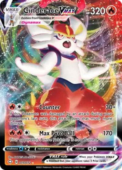 Pokemon Shining Fates Cinderace VMAX #019