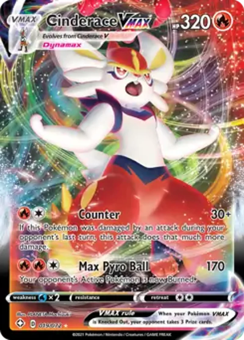 Pokemon Shining Fates Cinderace VMAX #019