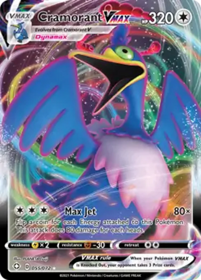 Pokemon Shining Fates Cramorant VMAX #055