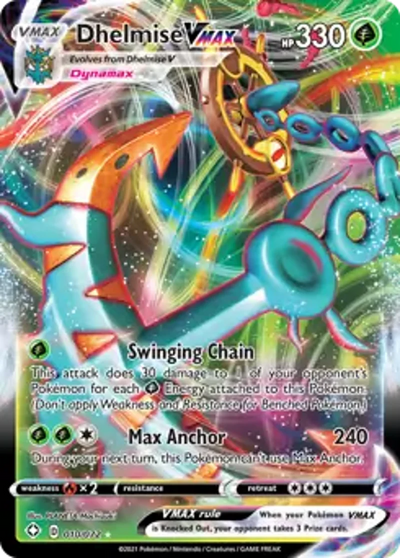 Pokemon Shining Fates Dhelmise VMAX #010