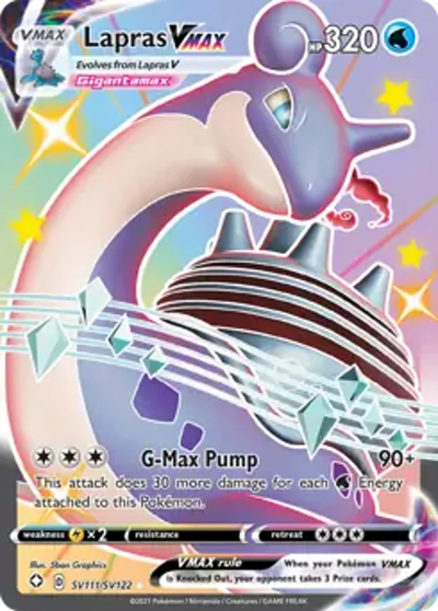 Pokemon Shining Fates Lapras VMAX #SV111