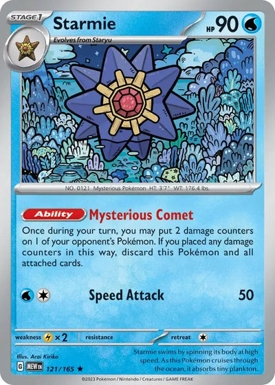Pokemon Card 151 Starmie #121
