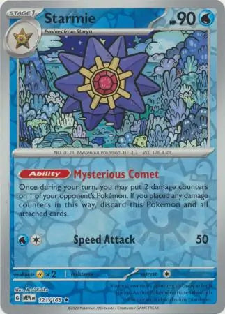 Pokemon Card 151 Starmie Reverse Holo #121