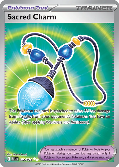 Pokemon Phantasmal Flames Sacred Charm #122