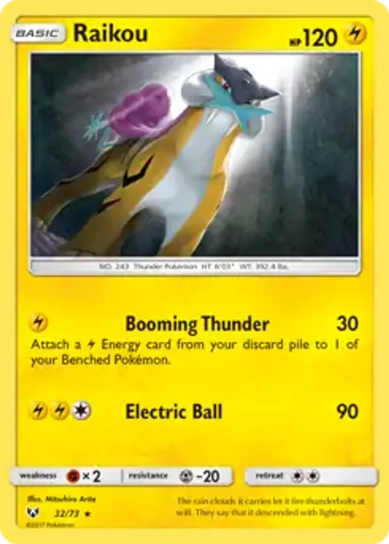 Pokemon Shining Legends Raikou #32