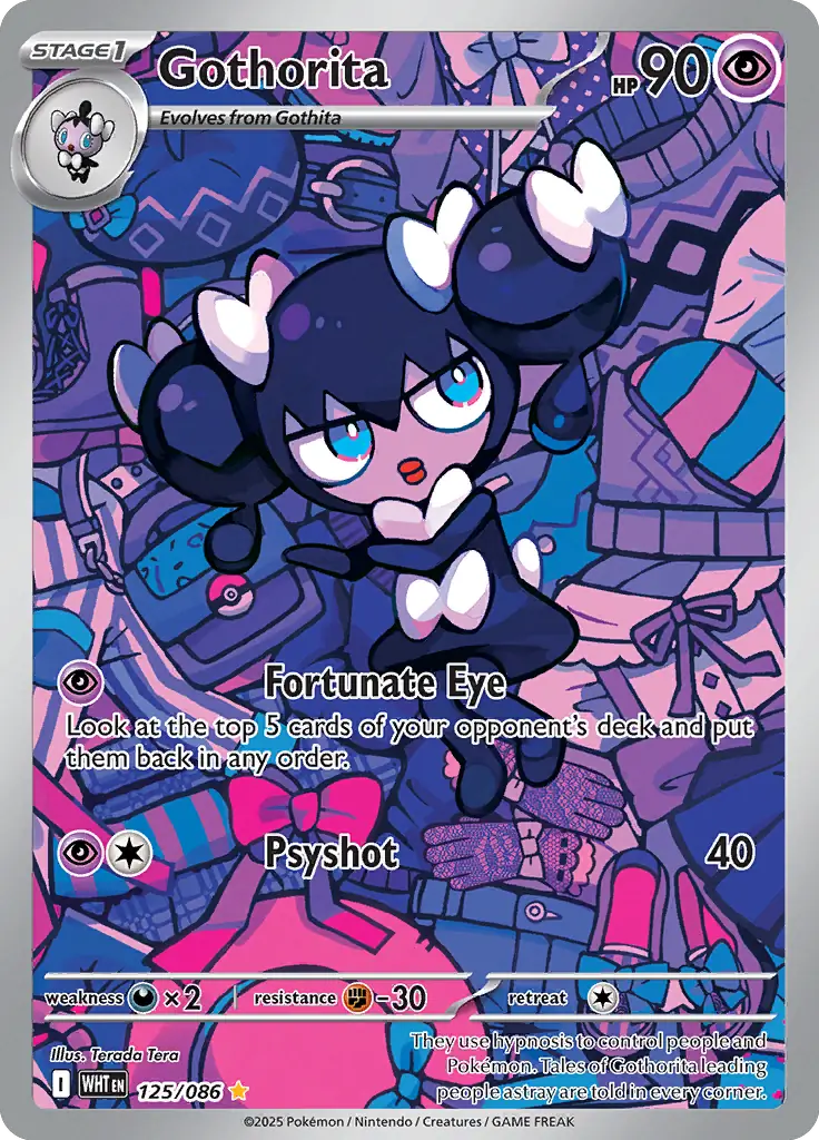Pokemon White Flare Gothorita #125