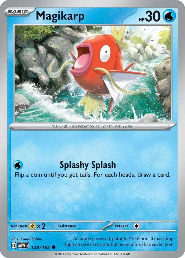 Pokemon Card 151 Magikarp #129