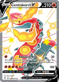 Pokemon Shining Fates Centiskorch V #SV108