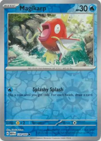 Pokemon Card 151 Magikarp Reverse Holo #129