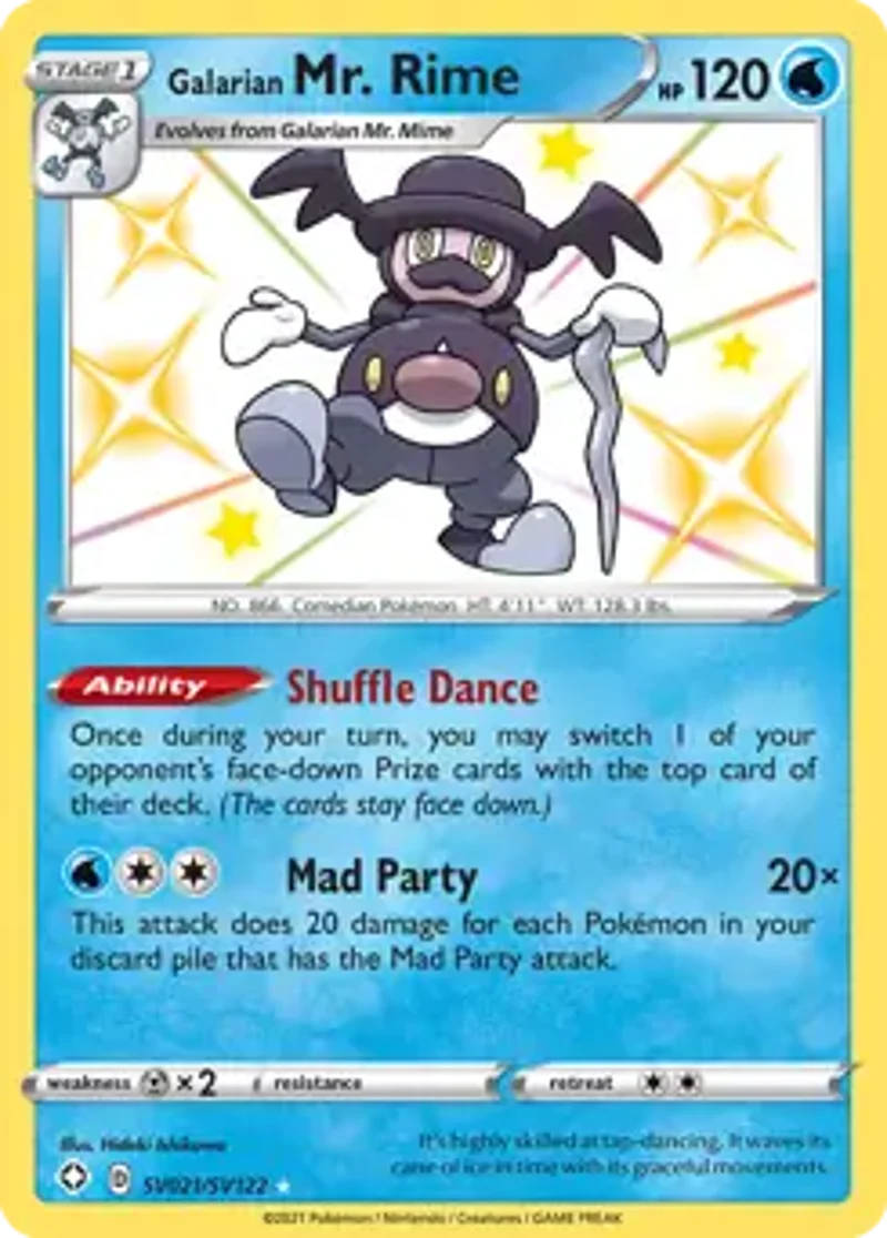 Pokemon Shining Fates Galarian Mr. Rime #SV021