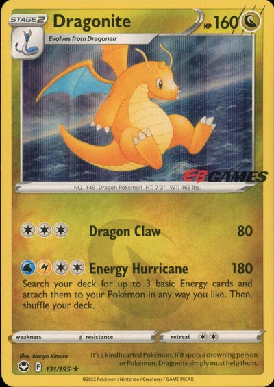 Pokemon Miscellaneous Promos Dragonite EB Games Exclusive #131