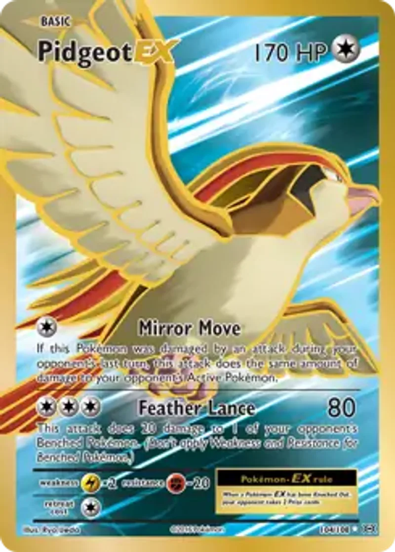 Pokemon Evolutions Pidgeot EX #104