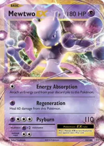 Pokemon Evolutions Mewtwo EX #52