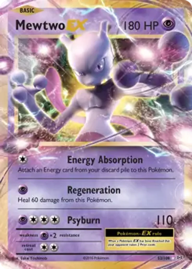 Pokemon Evolutions Mewtwo EX #52