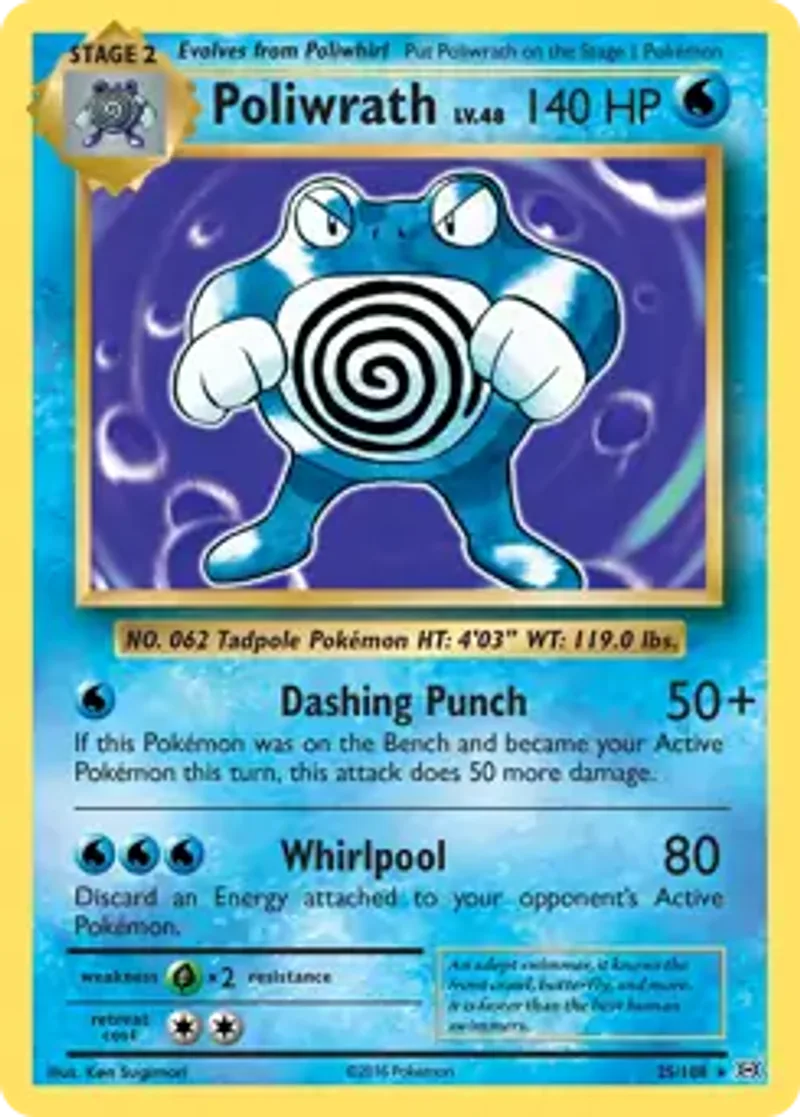 Pokemon Evolutions Poliwrath #25
