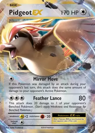 Pokemon Evolutions Pidgeot EX #64