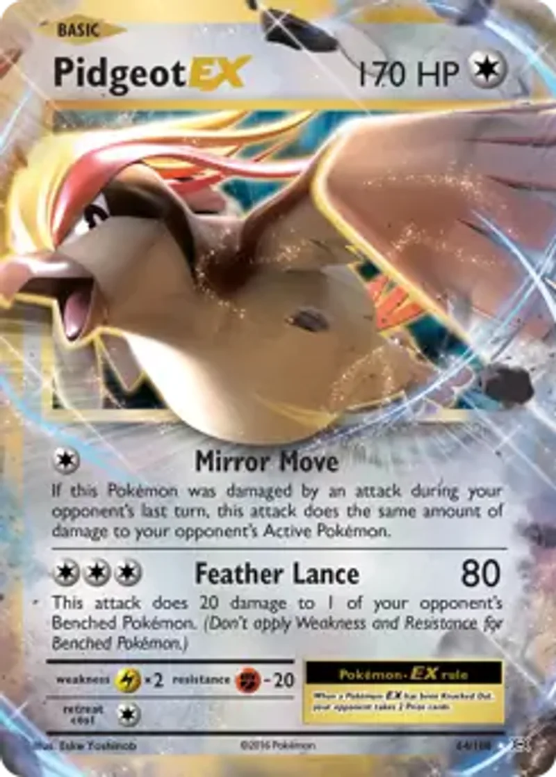 Pokemon Evolutions Pidgeot EX #64
