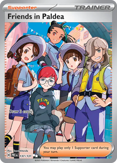 Pokemon Prismatic Evolutions Friends in Paldea #137