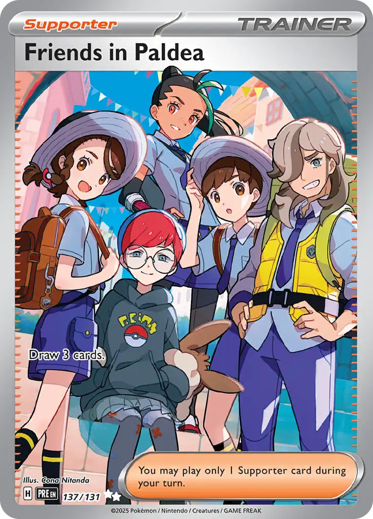 Pokemon Prismatic Evolutions Friends in Paldea #137
