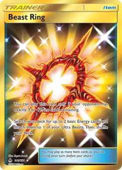 Pokemon Forbidden Light Beast Ring #141