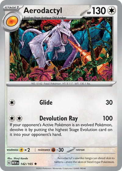 Pokemon Card 151 Aerodactyl #142