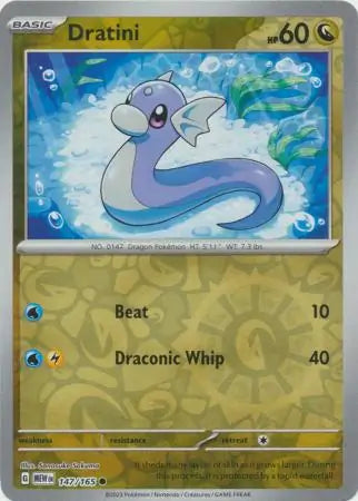 Pokemon Card 151 Dratini Reverse Holo #147