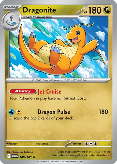 Pokemon Card 151 Dragonite #149