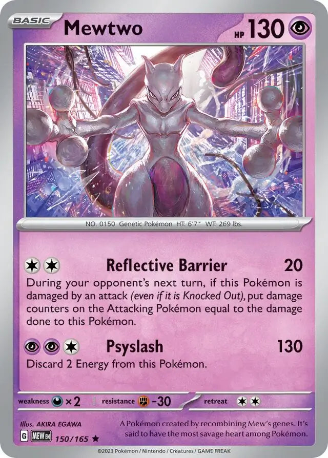 Pokemon Card 151 Mewtwo #150