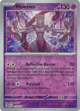 Pokemon Card 151 Mewtwo #150