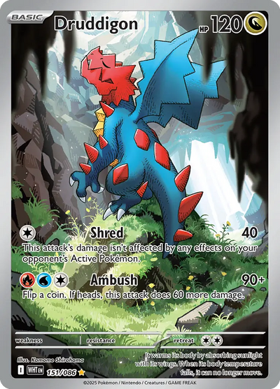 Pokemon White Flare Druddigon #151