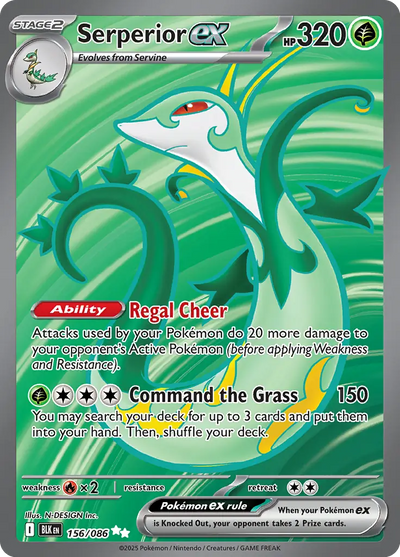 Pokemon Black Bolt Serperior #156