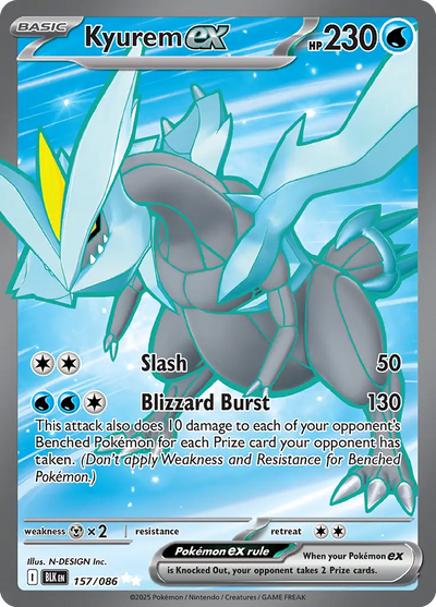 Pokemon Black Bolt Kyurem #157