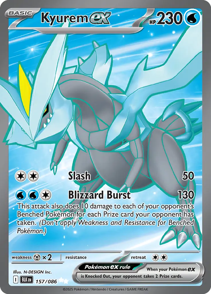 Pokemon Black Bolt Kyurem #157