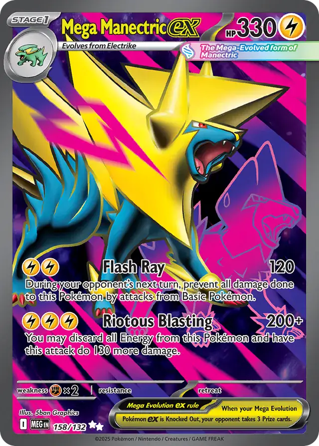 Pokemon Mega Evolution Mega Manectric #158