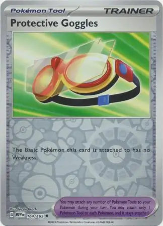 Pokemon Card 151 Protective Goggles Reverse Holo #164