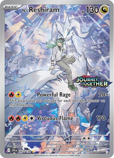 Pokemon Miscellaneous Promos N's Reshiram Journey Together Stamped #167