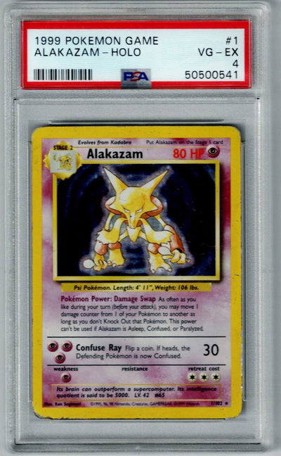 Pokemon Alakazam PSA 4 #1