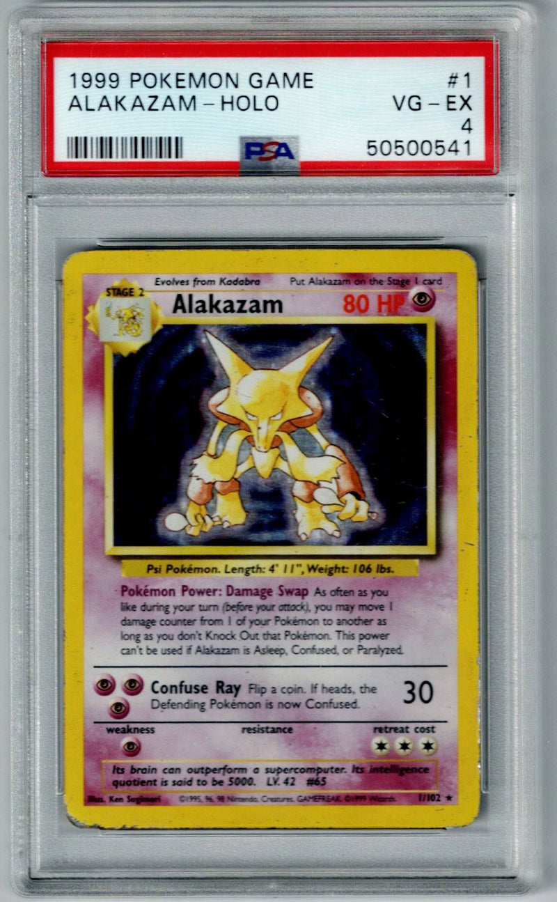 Pokemon Alakazam PSA 4 #1