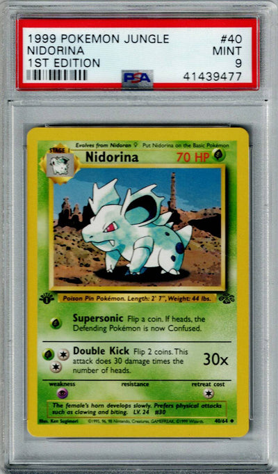 Pokemon Jungle Nidorina #40 PSA 9