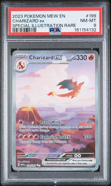 Pokemon 151 Charizard ex #199 PSA 8